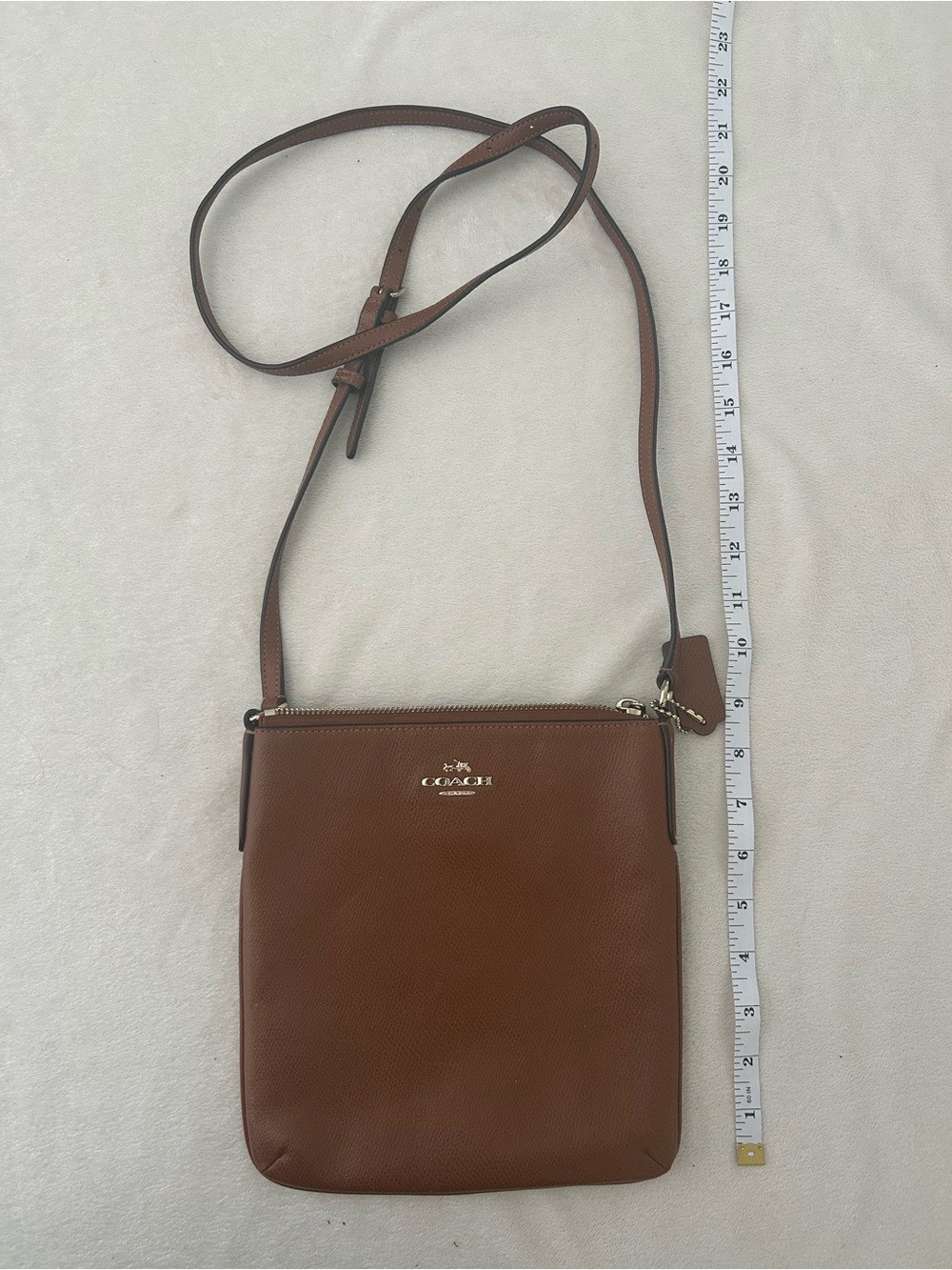 Coach North / South Florida Brown Leather Crossbody Bag